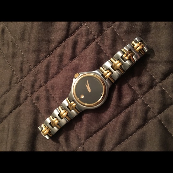 Movado Stainless and Gold Ladies Watch - Picture 3 of 7